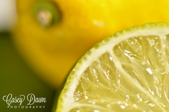 Macro Photo of Lemons and Limes by Casey Dawn Photography